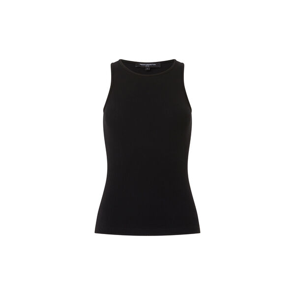 RASSIA SHERYLE RIBBED TANK, black, French Connection