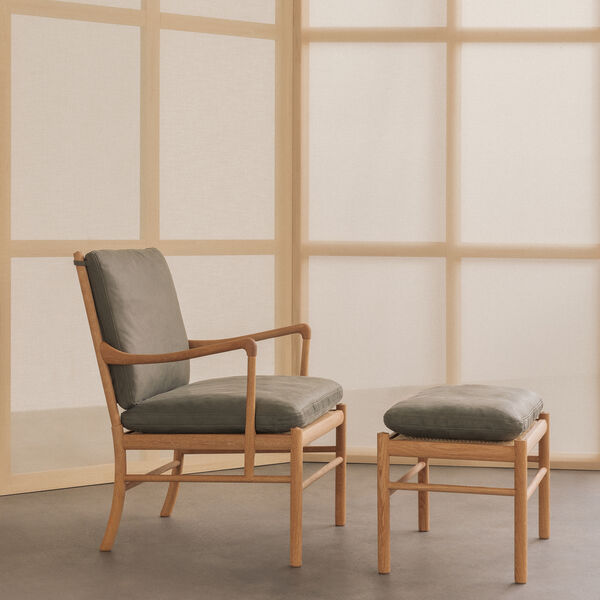 OW149F Footstool, Jade 20368 OW149F Footstool, Jade 20368, Carl Hansen & Søn