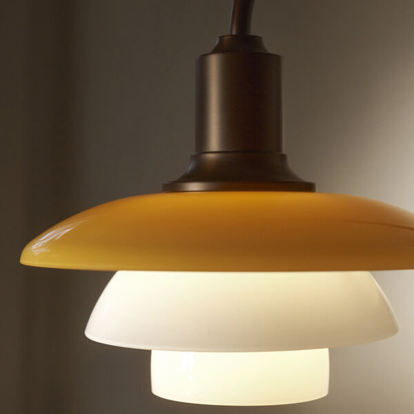 PH 2/2 Vegglampe Centenary Edition, amber/opal white, Louis Poulsen