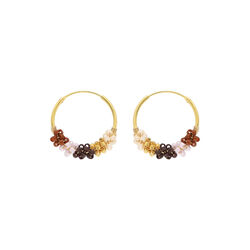 Sanne øreringer, cappuccino, Nuni Copenhagen