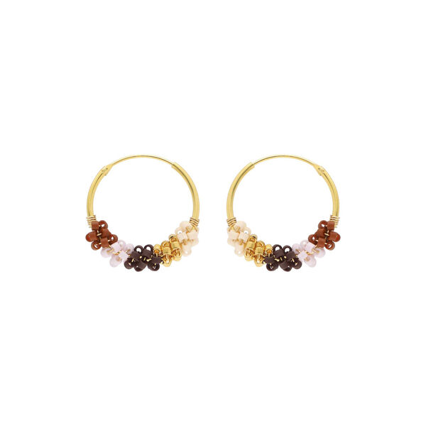 Sanne øreringer, cappuccino, Nuni Copenhagen