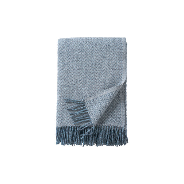 Vito plaid, lead blue, Klippan Yllefabrik