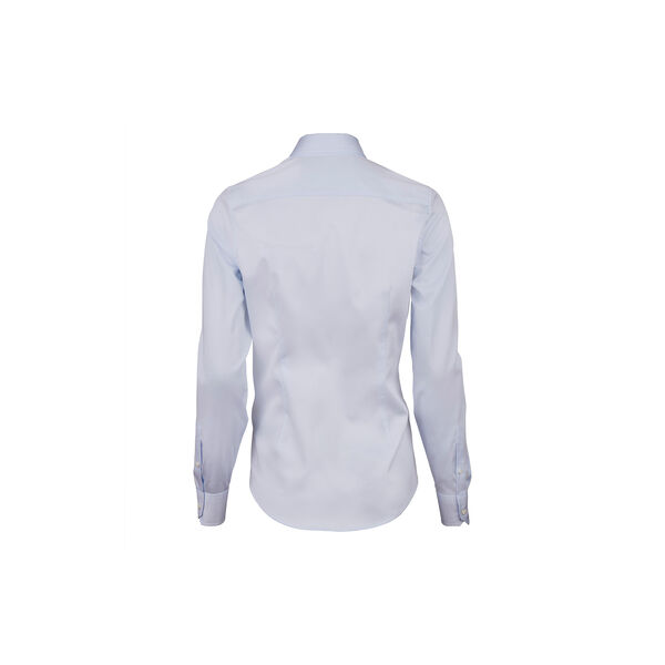 Slimline dameskjorte, light blue, Stenstr&ouml;ms