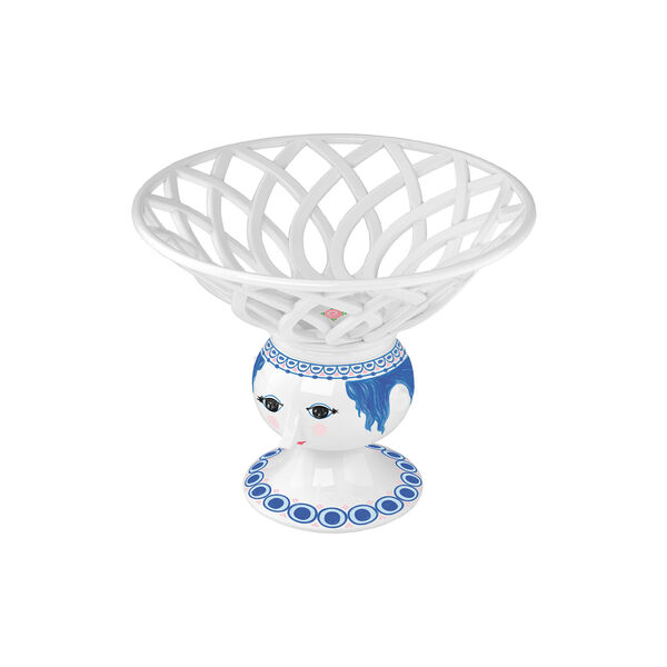 Dora Fruktskål, blå, Bjørn Wiinblad