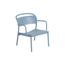 Linear Steel Lounge Armchair, pale blue, Muuto