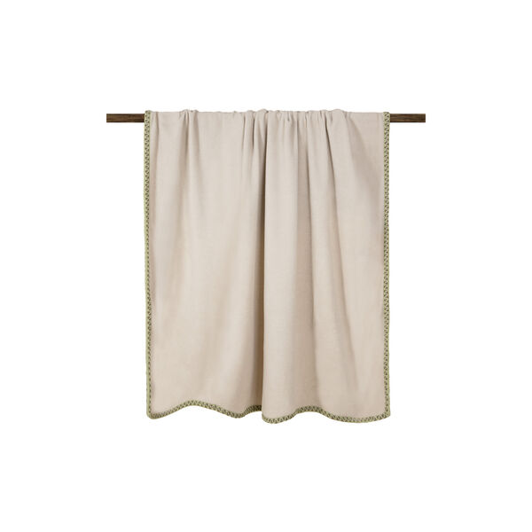 Nocciola Soft Bamboo Bordo Coco pledd, hazelnut, Frati Home