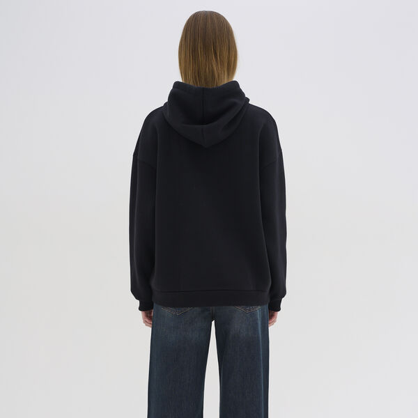 EnzoMW Logo Emb. hoodie, black, My Essential Wardrobe