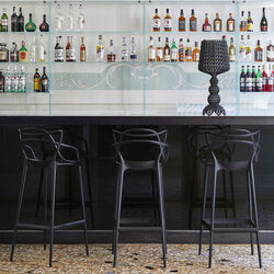 MASTERS skammel, black, Kartell