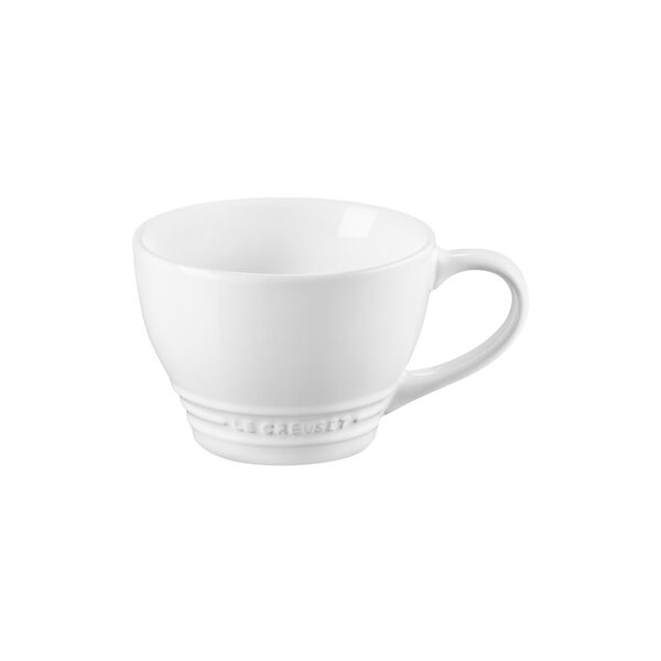 Jumbo kaffekopp, white, Le Creuset