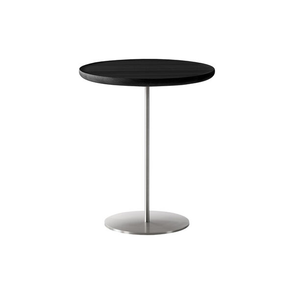 6755 Pal bord, sort eik/rustfritt st&aring;l, Fredericia Furniture