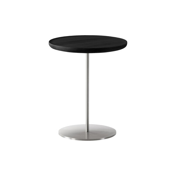 6751 Pal bord, sort eik/rustfritt st&aring;l, Fredericia Furniture