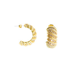 Half Moon øreringer, gold, byTiMo