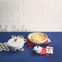 Heritage paiform stentøy, white, Le Creuset