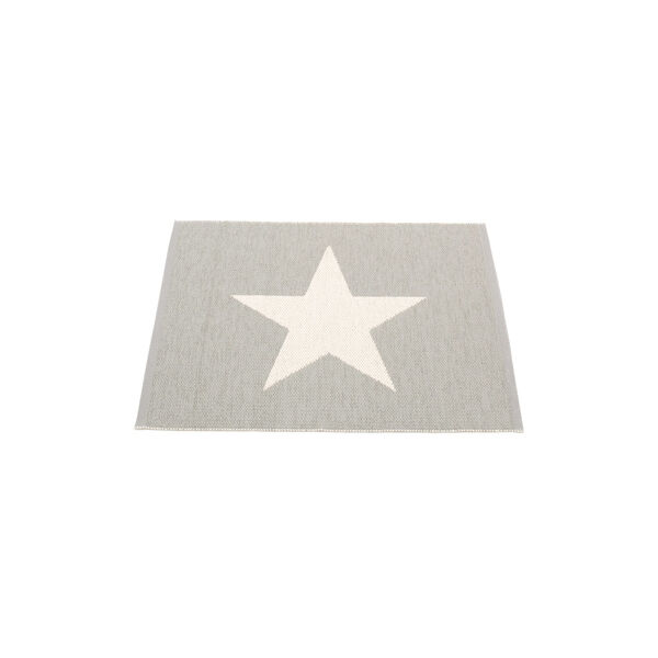 Viggo gulvl&oslash;per, warm grey/vanilla, Pappelina