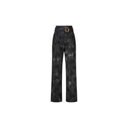 Sandoval Trousers Shimmer Lace Denim, black tie die, Ida Sj&ouml;stedt