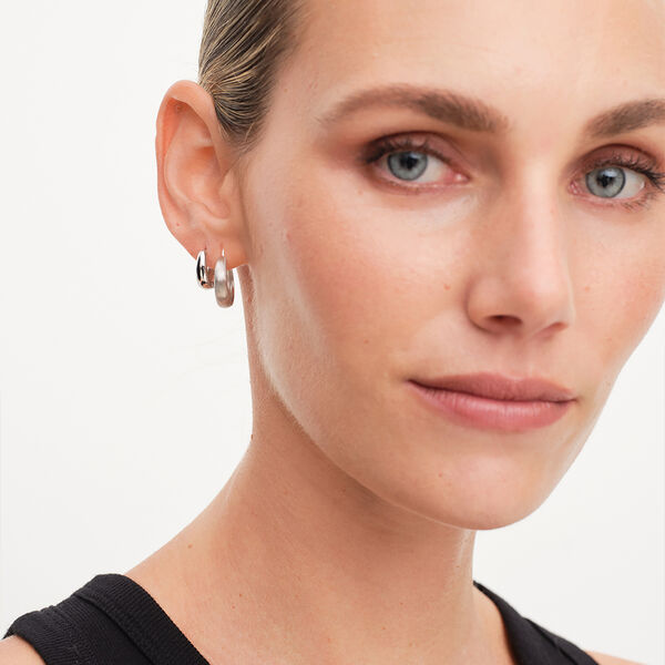 Dome Satin Hoops, Philippa Studios