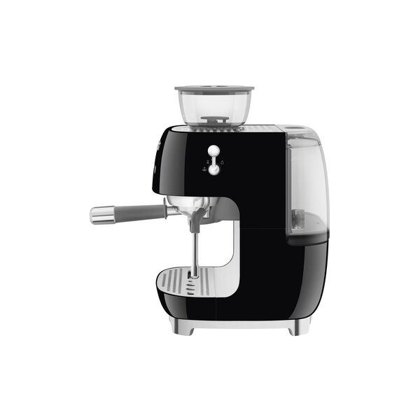 Kaffetrakter med kvern, shiny black, Smeg