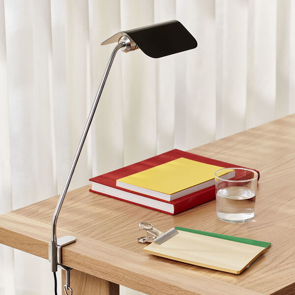 Apex Desk Clip Lamp, iron black, HAY