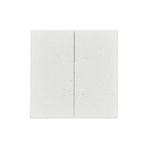 KLOSS Dobbel Impulsbryter, hvit betong, Kjaer + Loege