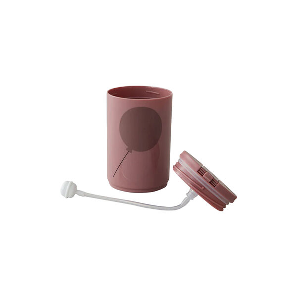 Kids life straw flaske, r&oslash;d, Design Letters