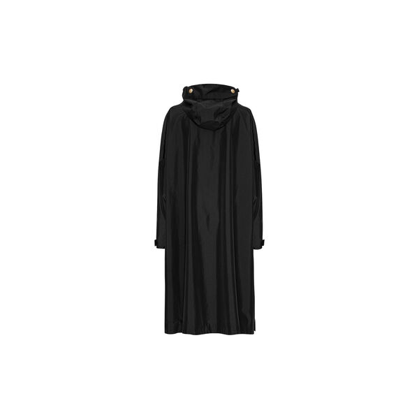 Poncho m. ermer, black, Ilse Jacobsen Hornb&aelig;k