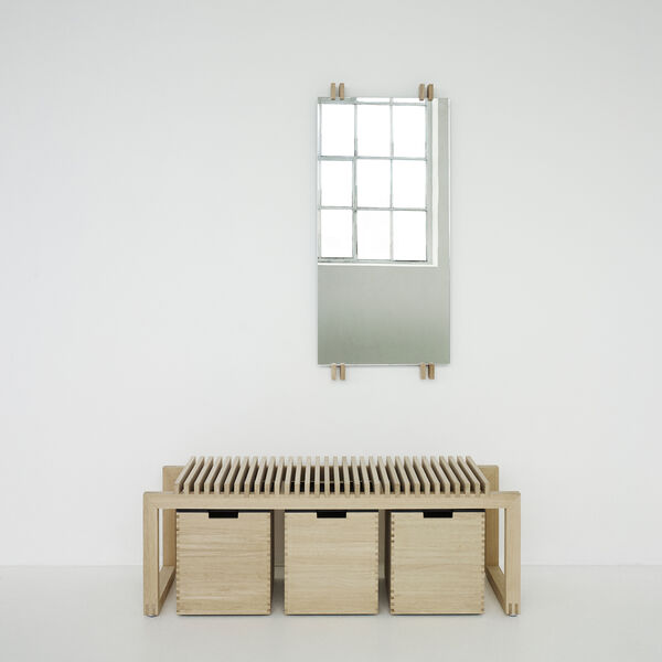 Cutter Mirror, eik Cutter Mirror, eik, Skagerak by Fritz Hansen
