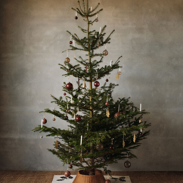 Oak Leaf Juletreholdere 4 stk., brass, Ferm Living