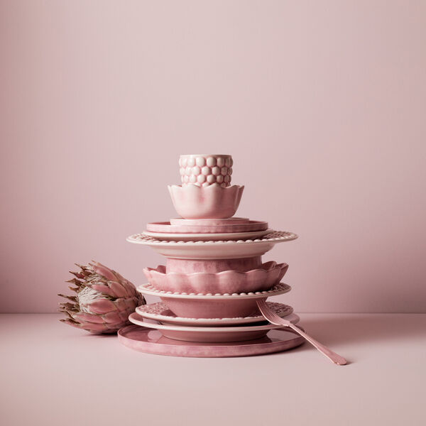 Oyster skål 18x16 cm, light pink, Mateus