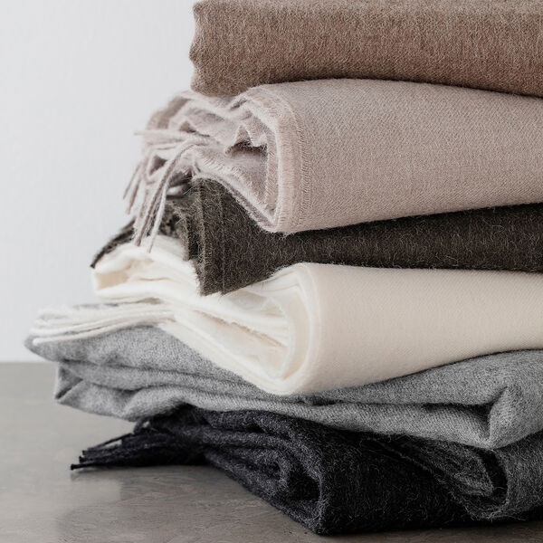 Luxury pledd, dark grey, ELVANG