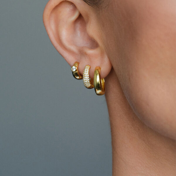 Dome Hoops White, Philippa Studios