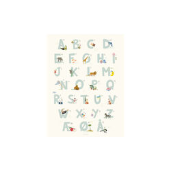 Alfabet Blå Dansk Plakat, ViSSEVASSE