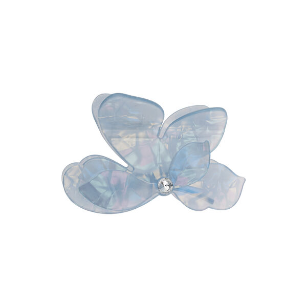 Orchid Flower H&aring;rklemme, cool blue w/crystal, DARK department