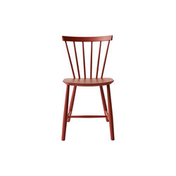 J46 stol, rød, FDB Møbler