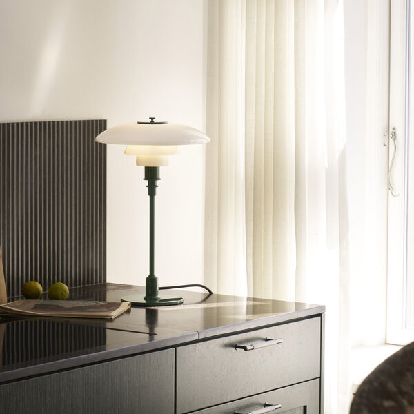 PH 3/2 Bordlampe, glossy deep green, Louis Poulsen