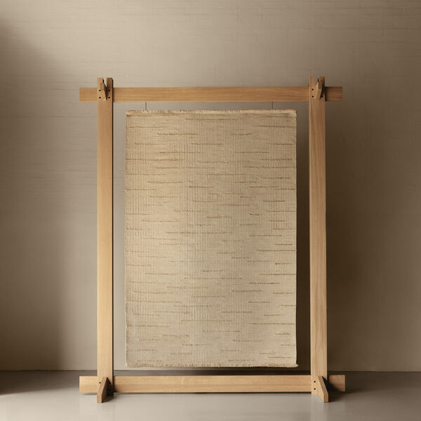 Tidal Waves gulvteppe, beige, Linie Design