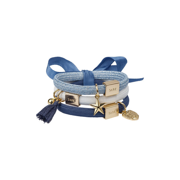 H&aring;rb&aring;nd 3 pk Charm Combo, country blues w/gold, DARK department