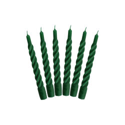 Candles With A Twist lys, matt green, Kunstindustrien