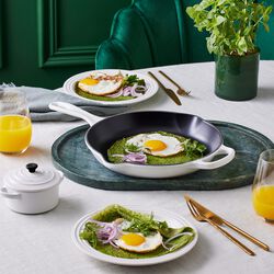 Signature st&oslash;pejern stekepanne &Oslash; 23 cm, white, Le Creuset