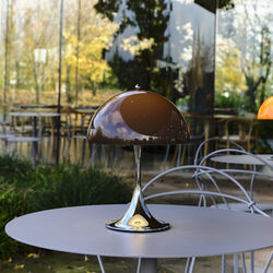 Panthella 250 Original Portable bordlampe, opal brown, Louis Poulsen