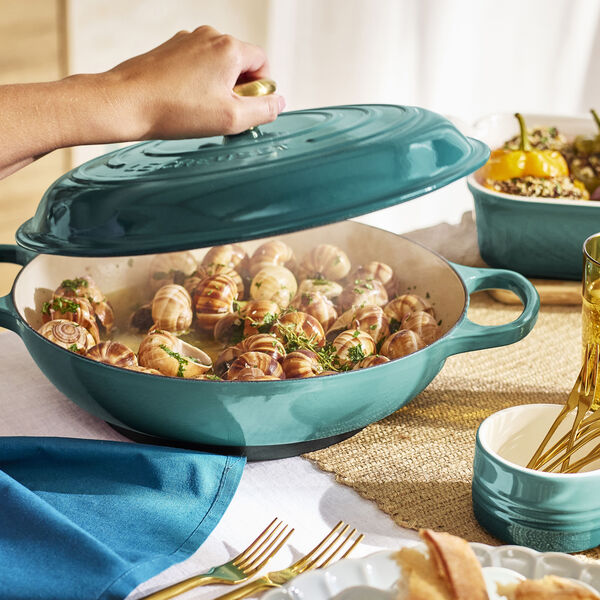 Signature buffetgryte 30 cm, bleu riviera, Le Creuset