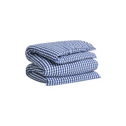 Check Seersucker dynetrekk, vintage blue, Gant