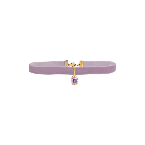 STRING OF PROSPERITY CHOKER, pink amethyst STRING OF PROSPERITY CHOKER, pink amethyst, House of Vincent