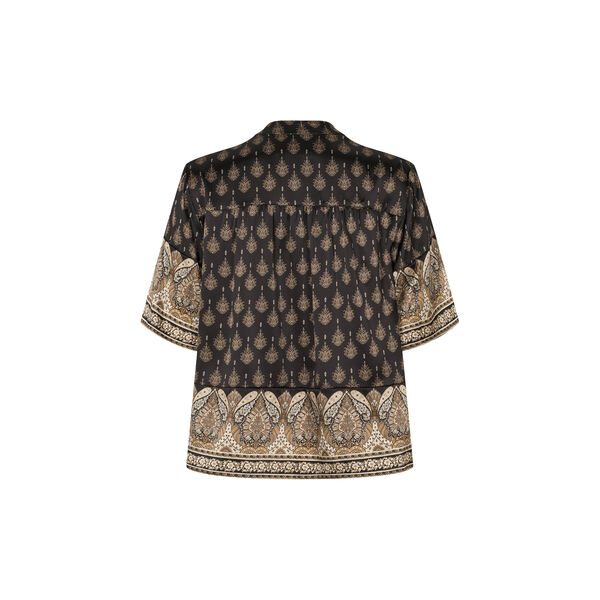 2009PBOVila silk blouse, black mix, PBO