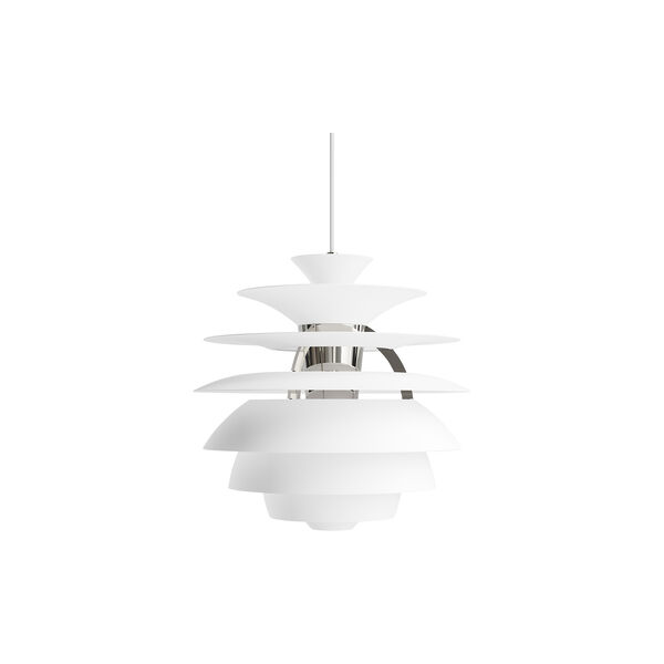 PH Snowball, soft white/high lustre chrome plated, Louis Poulsen