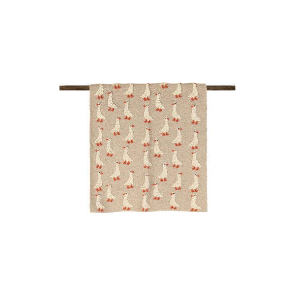 PAPERELLA BEIGE Boiled wool pledd 75x100cm, Frati Home