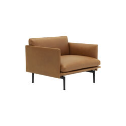 Outline Chair, refine leather cognac/black, Muuto