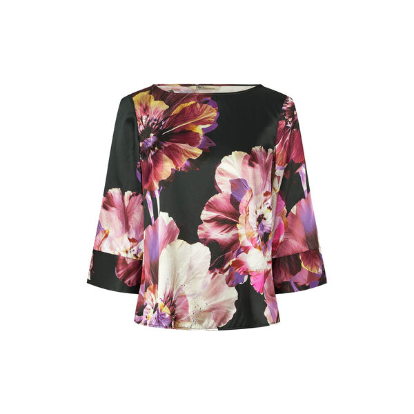 Etta blouse, dark brown, PBO