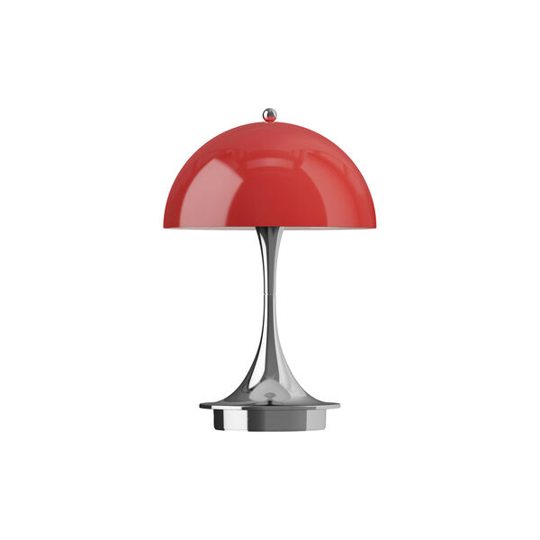 Panthella 160 Original Portable bordlampe, opal red, Louis Poulsen