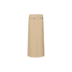 Sol&egrave;ne Embellished Maxi skirt, beige, N&uacute;noo