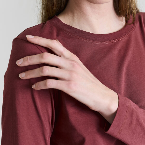 Osaka organic cotton Blouse, maroon, BITTE KAI RAND